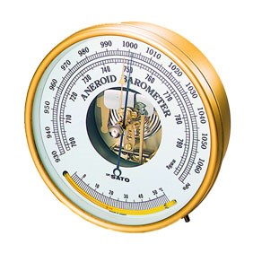 Aneroid Barometer with Thermometer